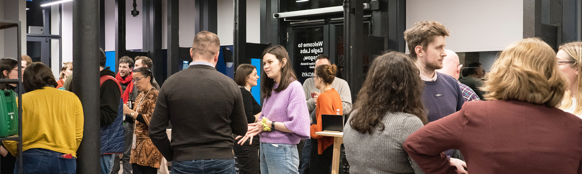 Group of entrepreneurs meeting at Barclays Eagle Labs